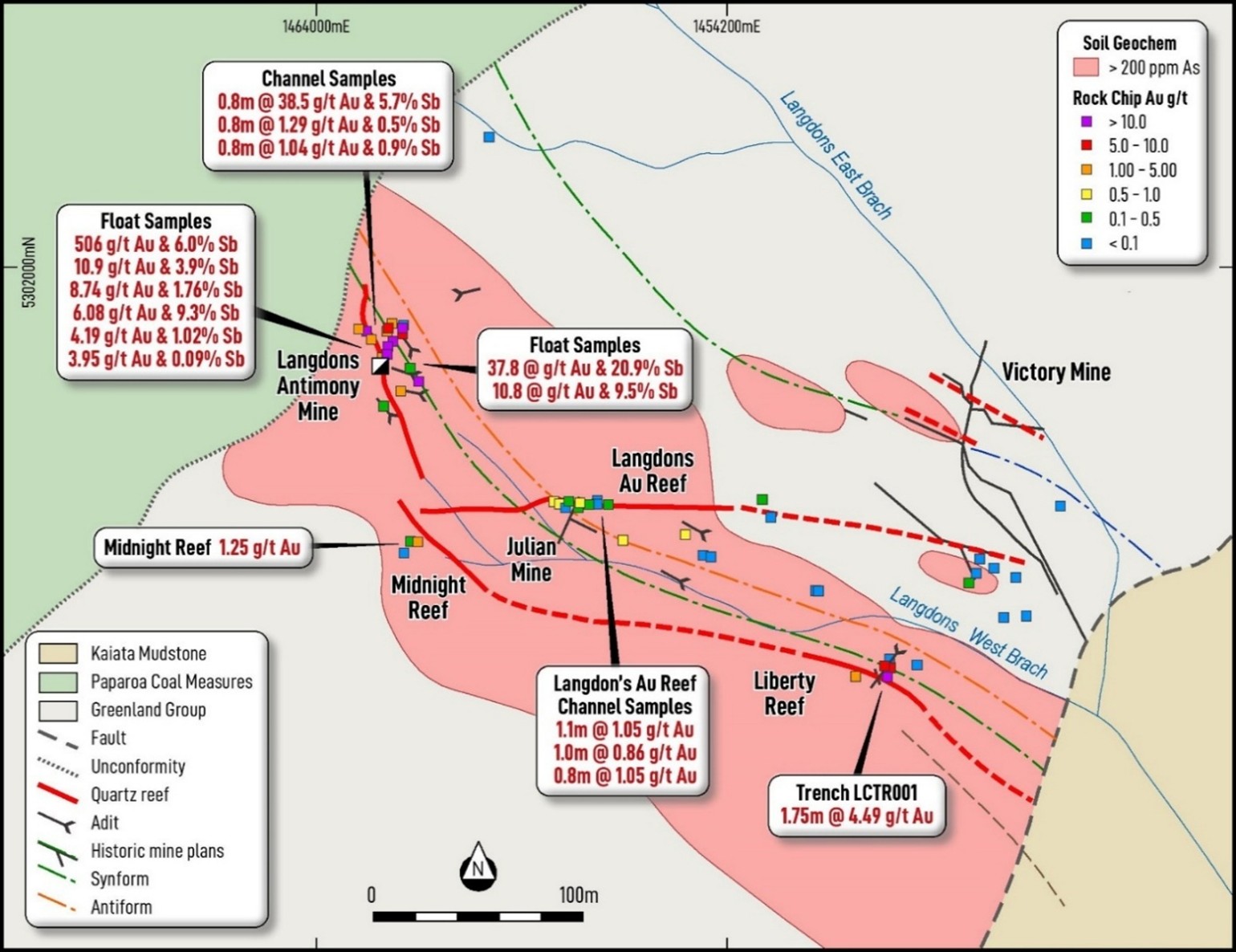Langdons Mineralisation Map